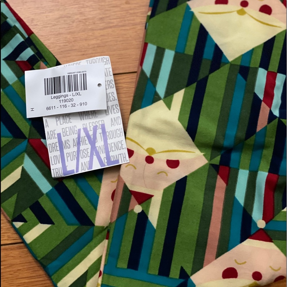 BNWT LuLaRoe vintage holiday leggings Kids L/XL